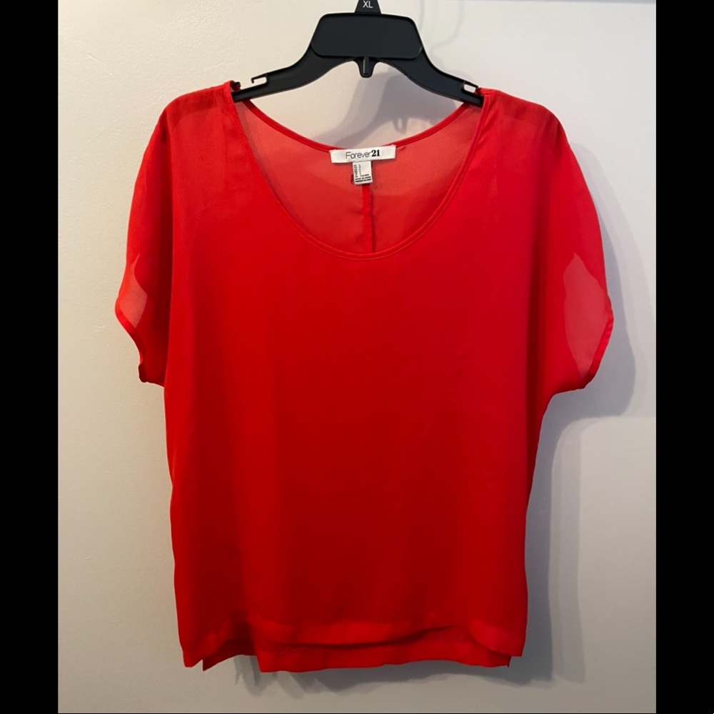 Forever 21 Zipper Blouse